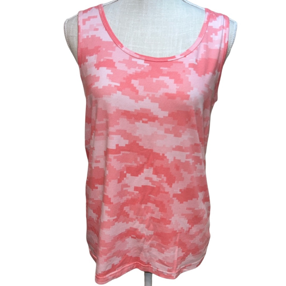Guide Series By Gander Mountain Pink Pixilated Camo Tank Top